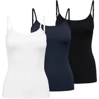 JDY T-Shirt AVA (Set) mit verstellbaren Spaghetti-Träger im 3er Pack