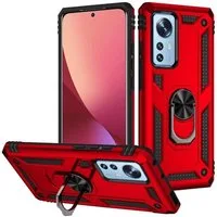 CoolGadget Handyhülle Armor Shield Case für Xiaomi 12 / 12X 6,28 Zoll, Outdoor Cover Magnet Ringhalterung Handy Hülle für Xiaomi 12, 12X