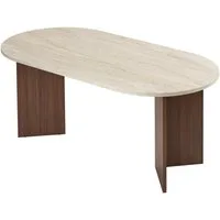 Skye Decor Esstisch Sablin Boho (1-St., 1 Tisch), modernes Design, stabile 180 x 90, Oval Tischplatte