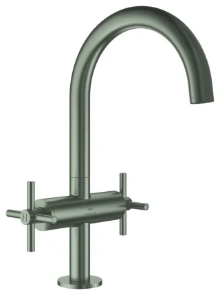 GROHE Waschtischarmatur Atrio 21144 DN15 L-Size Kreuz-Griff satin steel, 21144MS0 21144MS0