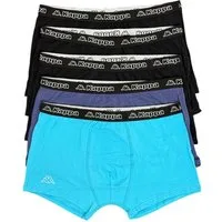 Kappa Boxershorts 5er Pack Uni Retro Shorts Boxershort Unterhose Unterwäsche Schwarz (5er-Pack)
