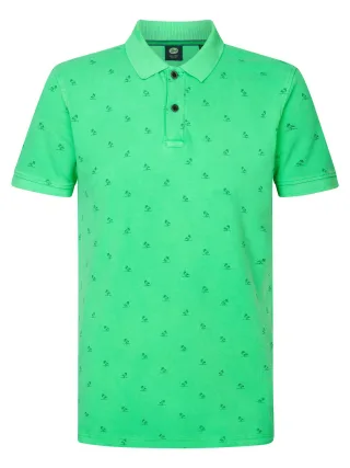 Petrol Industries - Poloshirt mit All-over Muster Breeze Herren - Grün