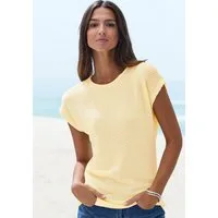 Vivance Kurzarmshirt aus bügelfreiem Waffelstrick luftiges Waffelstrickshirt