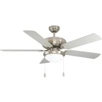 EGLO Deckenventilator Ballina, Ventilator mit Licht, Zugkette, Wendeflügel, AC Motor, Ø 132cm
