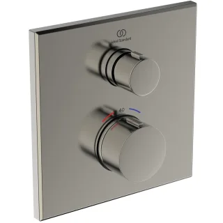 Ideal Standard Unterputz-Thermostat Ceratherm Navigo eckig 1 Verbraucher, Silver Storm, A8580GN A8580GN