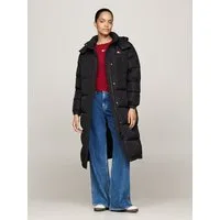 Tommy Jeans Steppmantel TJW ALASKA LONG PUFFER EXT mit seitlichen Schlitzen mit Druckknopfverschluss