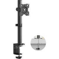 ONKRON Monitor-Halterung 13-34 Zoll, bis 8 kg, VESA 75x75-100x100, D101E-B, (bis 34 Zoll, Packung, 1-tlg., neigbar, schwenkbar, drehbar, höhenverstellbar, Kabelmanagement)