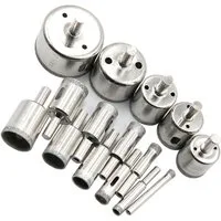FELIXLEO Fliesenbohrer 15 Stück Diamantbohrer Set für Fliesen Glas Keramik Granit, (1-tlg)