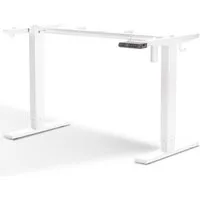 HOMAVO Schreibtisch Schreibtisch Höhenverstellbarer Tisch Gestell Elektrisch Schreibtische (USB- und Type-C-Anschluss, Höhen-Memory-Funktion mit 2 Haken, 4 Lenkrollen)