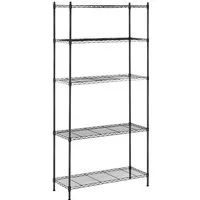Royal Catering Standregal Metallregal 35x 90x 180 cm Gitterregal Küchenregal Lastenregal 5 Borde, verschiedene Größen