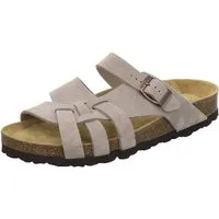 AFS-Schuhe 212274 Kralle Pantolette für Damen mit Fußbett, bequeme Sandalen aus Leder