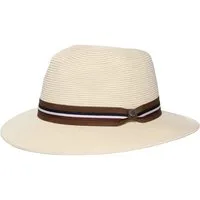bugatti Fedora Einfarbiger bugatti Sommer-Fedora mit gewebtem Hutband (keine)