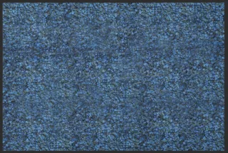 Fußmatte Meliert Blau | Größen: 60 cm x 45 cm