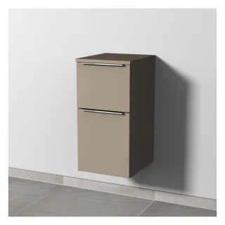 Sanipa 3way Unterschrank mit 2 Auszügen, Sandgrau-Matt, UF14267 UF14267
