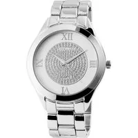 EXCELLANC Quarzuhr Crystal-Besatz, Damenuhr Metall