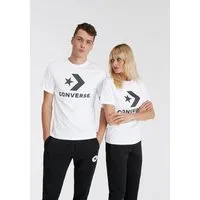 Converse T-Shirt Unisex GO-TO STAR CHEVRON LOGO STANDARD-FIT mit Rundhalsausschnitt, aus Baumwolle