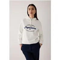 MORE&MORE Sweatshirt softes Sweatshirt, Paillettenschrift