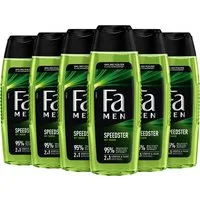 FA Duschgel Duschpflege Men Speedster, 6x 250 ml, 6-tlg., 2in1 Formel, aus recyceltem Material, Vegan