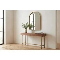 riess-ambiente Wandspiegel ARCA 90cm gold – Aluminium, Bogenform, Accessoire (Einzelartikel, 1-St), Spiegel für mehr Licht & Weite – ideal für Wohn- oder Schlafzimmer