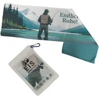 speecheese Sporthandtuch Endlich Ruhe! Angeln Eishandtuch für Naturliebhaber