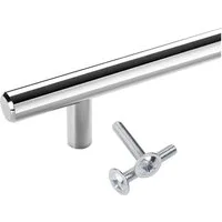 SO-TECH® Möbelgriff Stangengriff G11 Chrom poliert Ø 12 mm BA 64 - 480 mm, Bohrlochabstand 64 mm, Länge 124 mm, incl. Schrauben