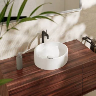 hansgrohe Xuniva Aufsatzwaschtisch 60164450 400x400mm, ohne Hahnloch/Überlauf, weiß