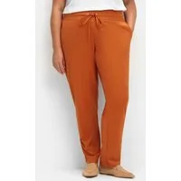 Sieh an! Jerseyhose Hose komfortabel mit Rundum-Dehnbund und Bindeband