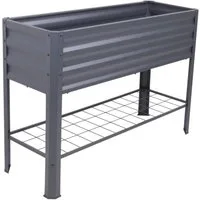 Garden Pleasure Hochbeet Hochbeet LILLIA aus Metall in Anthrazit von GardenPleasure