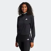 adidas Sportswear Sweatshirt ESSENTIALS COLOR POP FRENCH TERRY CROP QUARTER-ZIP ORIGINALS