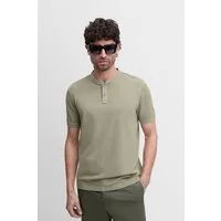 Cinque T-Shirt CILANO Rundhalsausschnitt mit kurzer Knopfleiste, Relaxed Fit