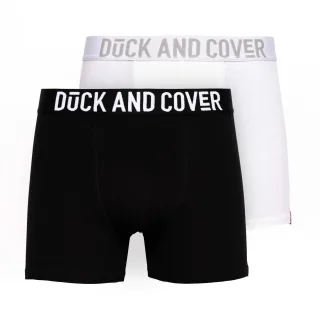 Duck and Cover - "Salton" Boxershorts für Herren (2er-Pack) (Schwarz/Weiß)