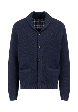 FYNCH-HATTON - Buttoned Shawl Cardigan navy - Gr. - XL