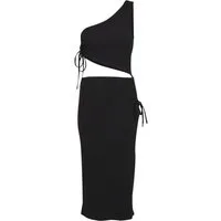 URBAN CLASSICS Shirtkleid Urban Classics Ladies Cut Out Jersey Dress (1-tlg)