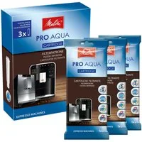 Melitta Kalk- und Wasserfilter Wasserfilter Pro Aqua 3er Set, Zubehör für Kaffeevollautomaten