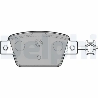 Delphi Bremsbel?ge hinten Fiat Bravo Multipla Lancia Delta