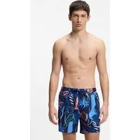 HUGO Badeshorts CALALA mit tropischen Muster
