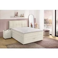 Jockenhöfer Gruppe Boxspringbett AMY mit Bettkasten, inkl. Bonnell- oder Taschenfederkernmatratze H2-H4, mit 6 cm Kaltschaum-Topper, Chenille-Bezug, 120x200 und 140x200 cm