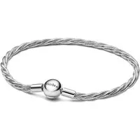 Pandora Silberarmband Damen-Silber Gedrehte Schlangenkette