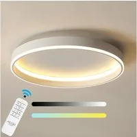 Ailiebe Design LED Deckenleuchte LED Deckenlampe, 40cm, 3800lm, dimmbar & mit Fernbedienung, LED fest integriert, modernes Design, Memory Funktion, CRI>80