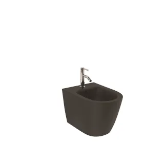 KLUDI-RESA R Wand-Bidet 52 cm verdeckte Befestigungen Mattschwarz 23BIW0139
