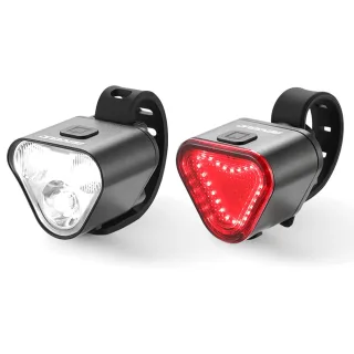 BENGGUO 500LM Bicycle Headlight Mini Portable Taillight Type-C Charging Waterproof Bike Light Set for MTB Outdoor Night