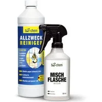 bio-chem Allzweckreiniger Konzentrat 1000 ML Fettlöser – bio-chem Allzweckreiniger (Allzweckreiniger 1 L + 0.5 l Handspray-Mischflasche)