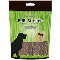 Greenhound PUR Streifen Pferd - Zäh, aber weich – leicht teilbar & gut kaubar Pferd, Snack für: Hunde, Monoprotein: 100 % Fleisch einer Tierart