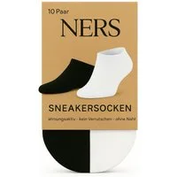 NERS Sneakersocken 10-20 Paar Sneaker Socken aus Baumwolle, für Damen & Herren, ohne Naht (10-Paar, 10 Paar) Kein Verrutschen, mit Komfortbund, atmungsaktiv, für Alltag & Sport