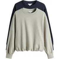 The Set Sweater The Set Sweatshirts mit Ballonsaum, 2er-Pack (2-tlg)