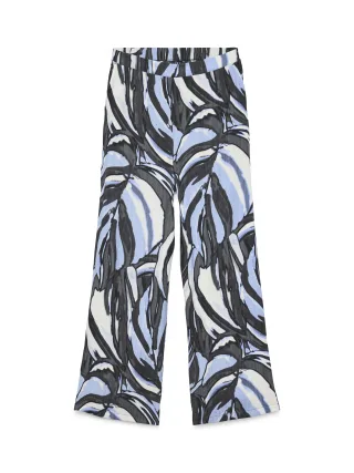 VERO MODA - VMVERA VIOLET HW WIDE PANT WVN GA Brunnera Blue - Gr. - M