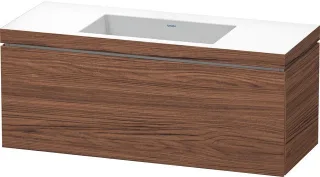 Duravit L-Cube c-bonded Set wandhängend Nussbaum dunkel Matt 1200x480x500 mm - LC6919N2121 LC6919N2121