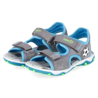Superfit Sandalen MIKE 3.0 - Gr. 27 - Grau - Leder & Textil