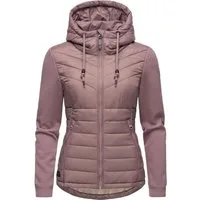Ragwear Outdoorjacke Sandrra Steppjacke aus modernem Materialmix mit Kapuze