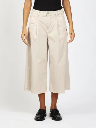 GANG Damen 94WANDA CULOTTE - wide fit Hose pale oak